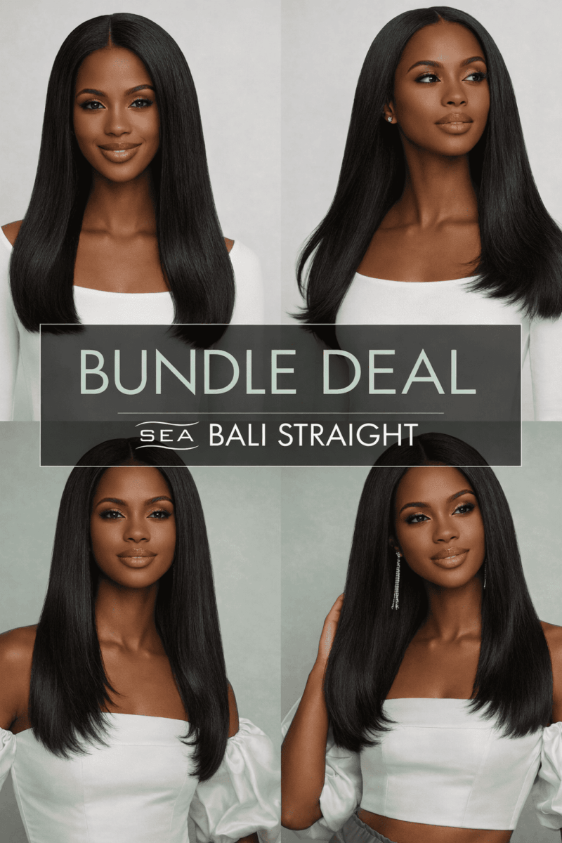 Offre à prix ultra bas, Cheveux vierges de Bali, Cheveux naturels lisses