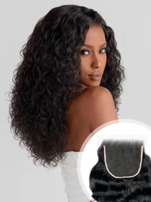 Frontales et Closures suisses HD Lotus bouclées, Curly naturel cambodgien, 100% Cambodian Raw Hair
