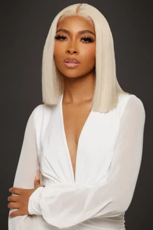 Perruque Bob Blonde prête-à-porter Essenza Brazil  14" – 100% Natural Brazilian Lisse