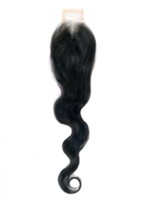 Closure Body Wave 2X6, Dentelle suisse, Noeuds blanchis, 20"