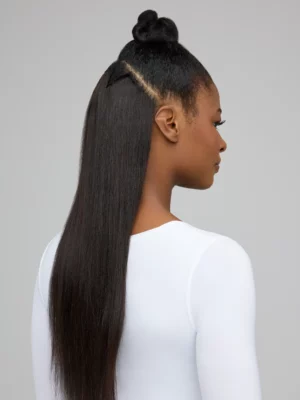 Kit KinkyCurlyYaki Clip-in Relaxed Straight, Cheveux Raides et Souples, Texture Lisse Défrisée