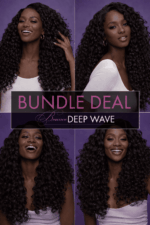 Offre à prix ultra bas, Cheveux vierges bouclées de l'Inde, (Deep Wave)