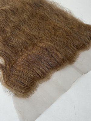 Frontale cheveux humains vierges Remy indiennes blond miel 13x6, densité 180%, sans colle, pré-épilées, nœuds blanchis
