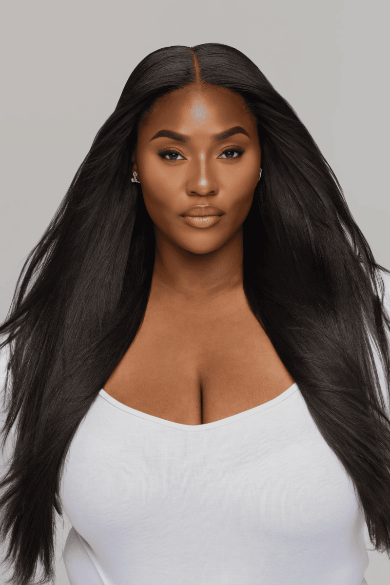 Extensions de cheveux raides et souples, Cheveux remy, Cheveux vierges, texture afro défrisé