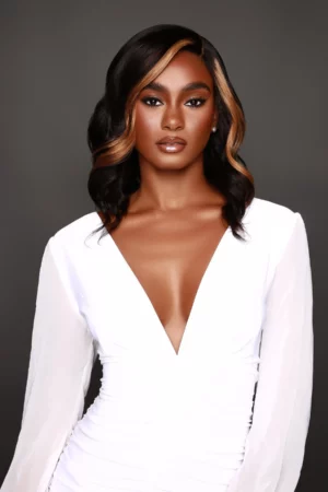 Perruque prête-à-porter Essenza Brazil Wave Ombré Miel  14" – 100% Natural Brazilian Body Wavy