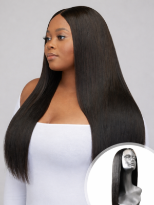 Perruque Pure lisse à frontale 13X6, 100% cheveux vierges indiens non traités, donneur jeune, Remy, brillance naturelle, sans nœuds, cuticule complète d'origine