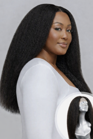 Perruque à closure, 22, kinky brushing, texture Kinky Straight – Blow-Out - 1024 pixels-1536 pixels