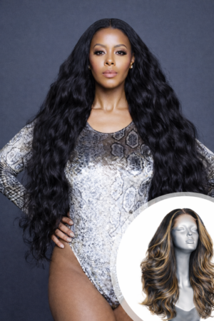 Perruque prête-à-porter Lotus Wave Ombré Miel Doré – Luxe, durabilité et naturel absolu 100% Cambodian Wavy
