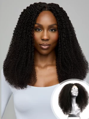 Perruque KinkyCurlyYaki avec Closure, 22", Cheveux  Bouclés Organic Curl