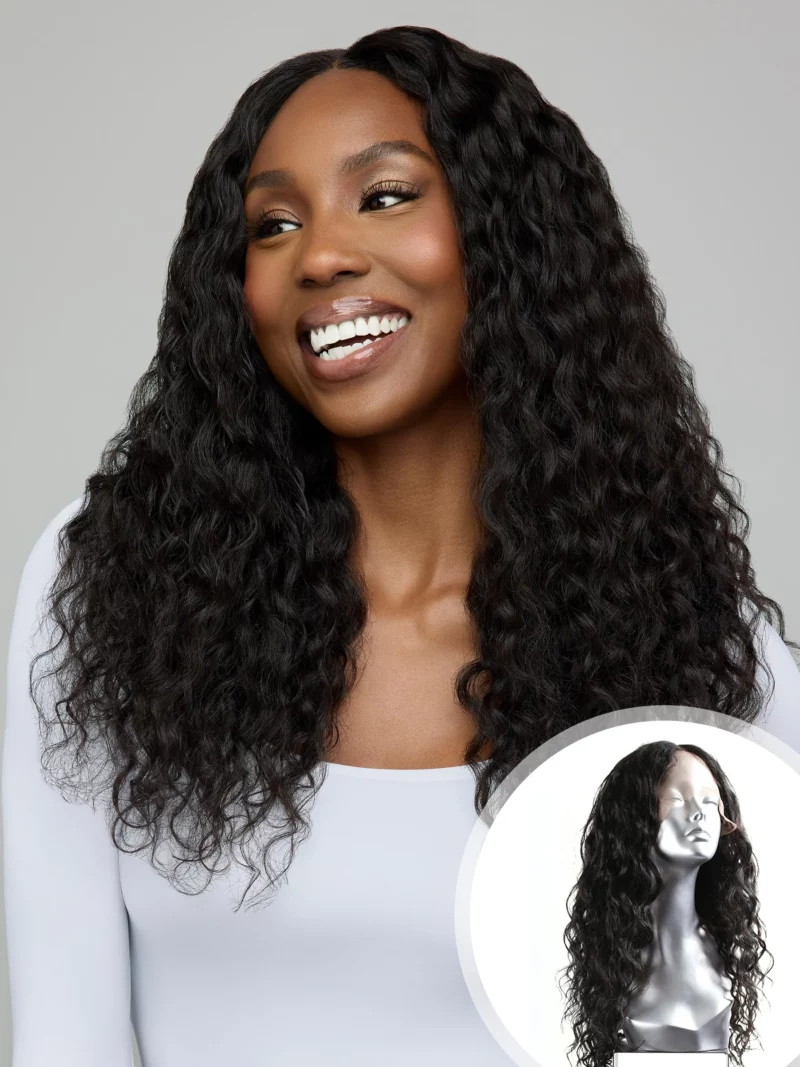 Perruque curly à closure, 100% cheveux vierges indiens non traités, donneur jeune, Remy, brillance naturelle, sans nœuds, cuticule complète d'origine