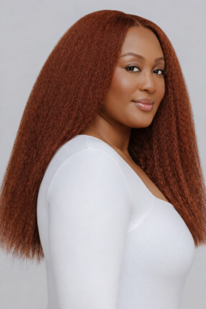 Nouvelle Collection kinky lisse, Acajou Profond